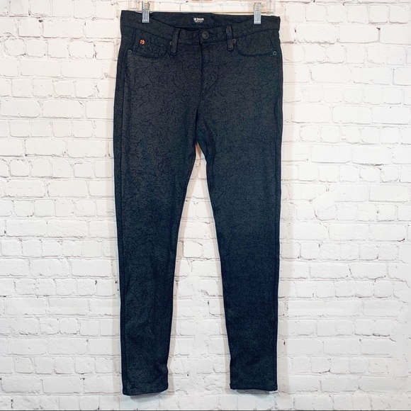 Hudson Nico Mid Rise Super Skinny Black Jeans - Picture 2 of 9